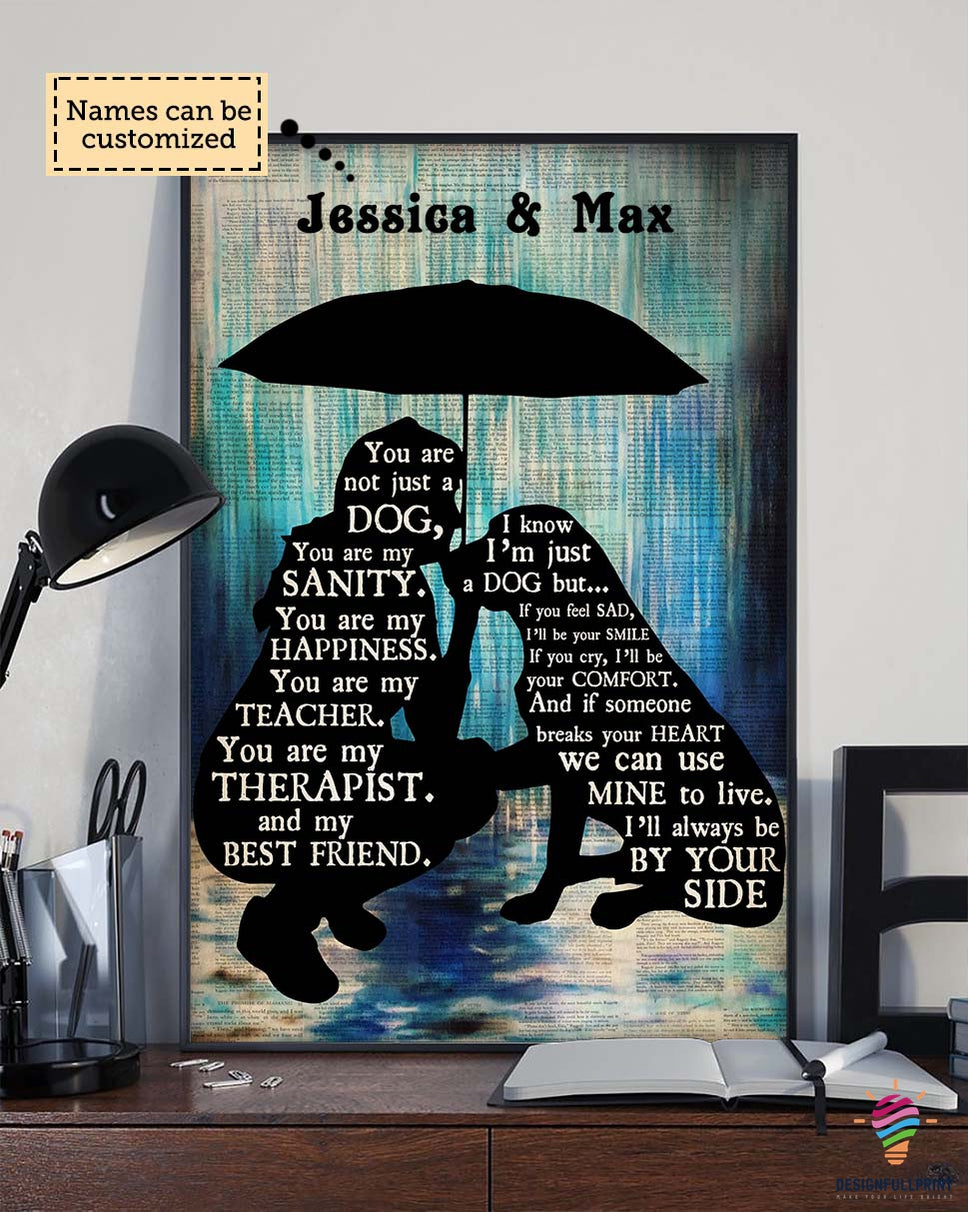 Gift For Dog Mom Custom Canvas Art A …
