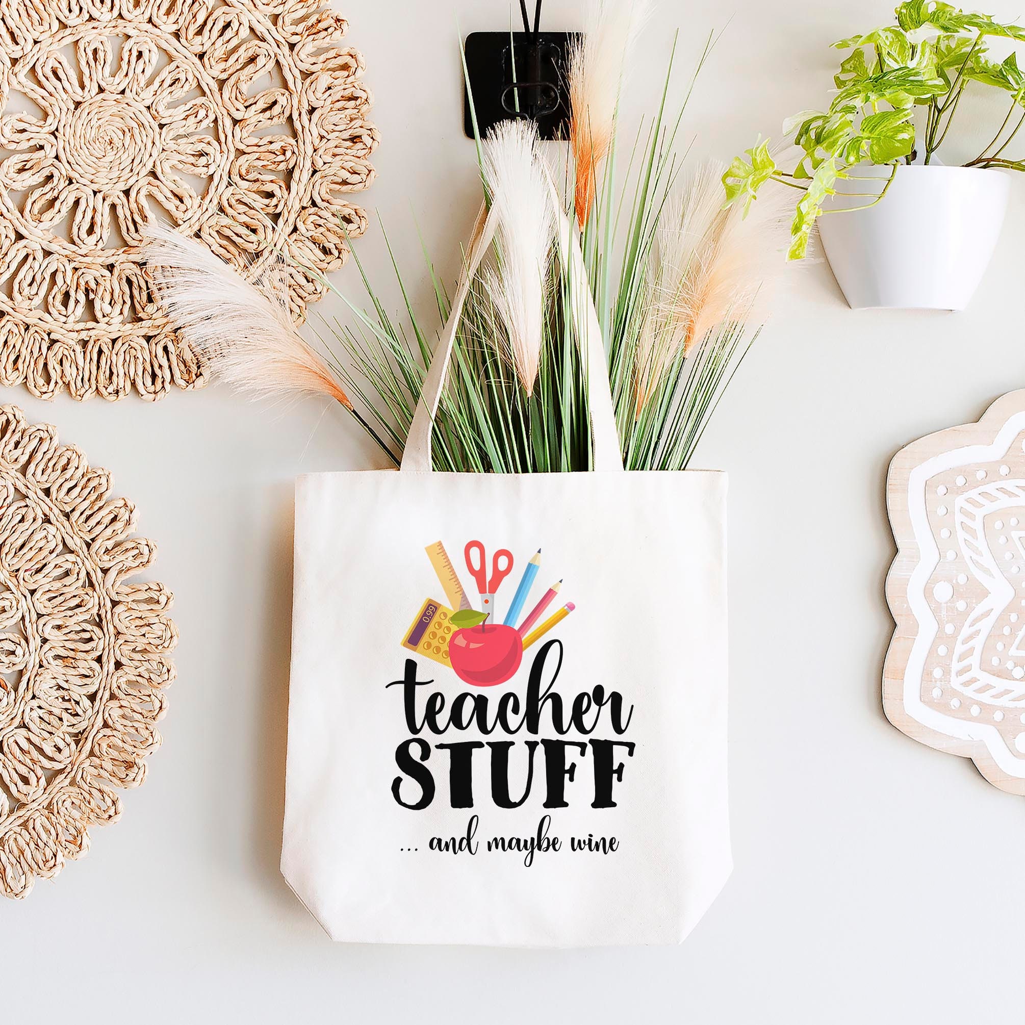 Teacher Tote Bag, Canvas Tote Bag, Teacher Appreciation Gift, Teacher Gifts,