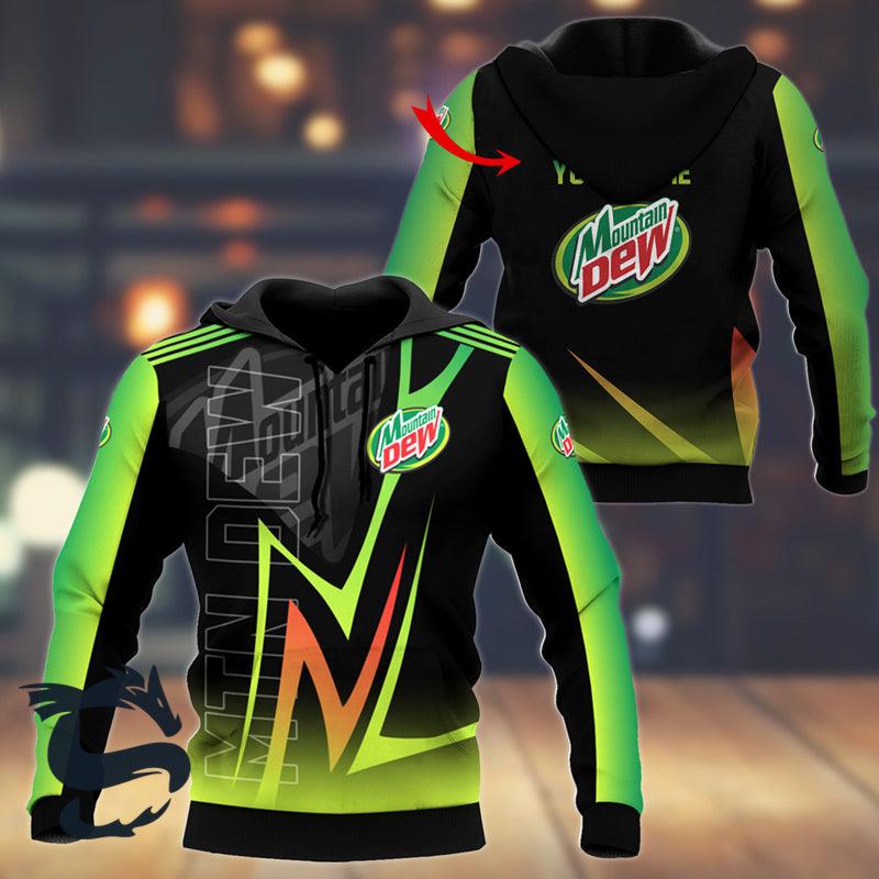 Personalized Mountain Dew Esport Style Hoodie & Zip Hoodie