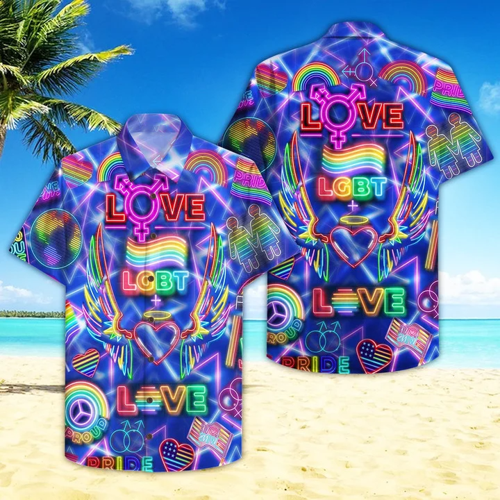 Beach Shirt Love Wins Lgbt Pride Month Hawaiian Shirt For Men And Women, Love Wins Pride Hawaiian Shirt