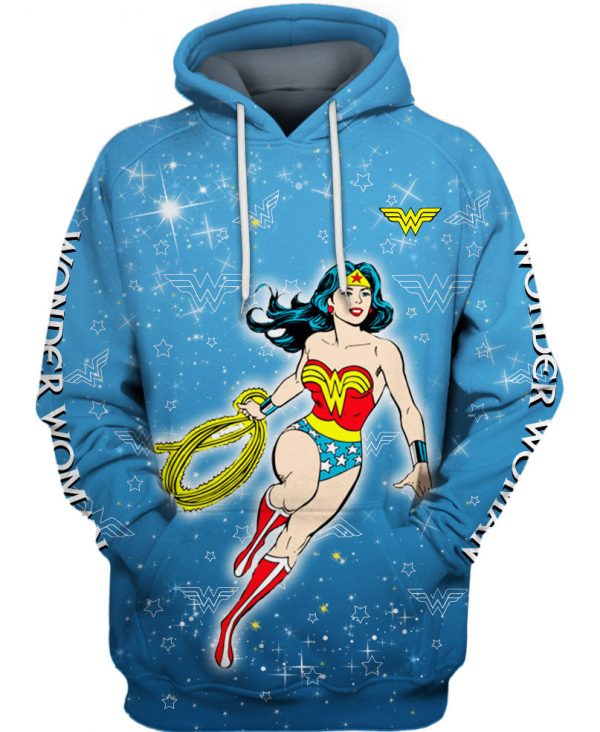 Blue Wonder Woman Unisex 3D Printed Hoodie For Men Women Clothing Clothes Outfit Nd