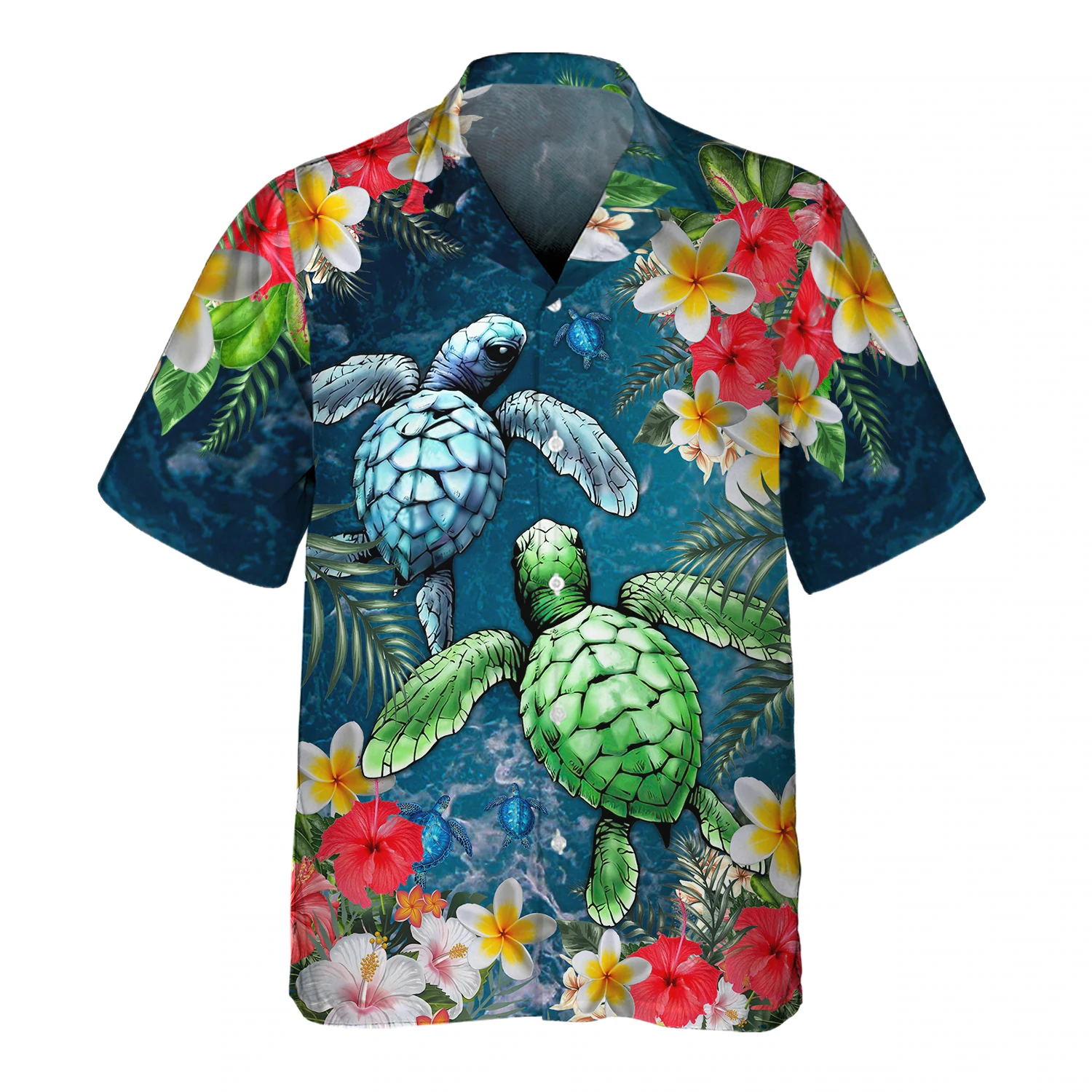 Couple Turtle Ocean 3D Hawaiian Shirt Men’S