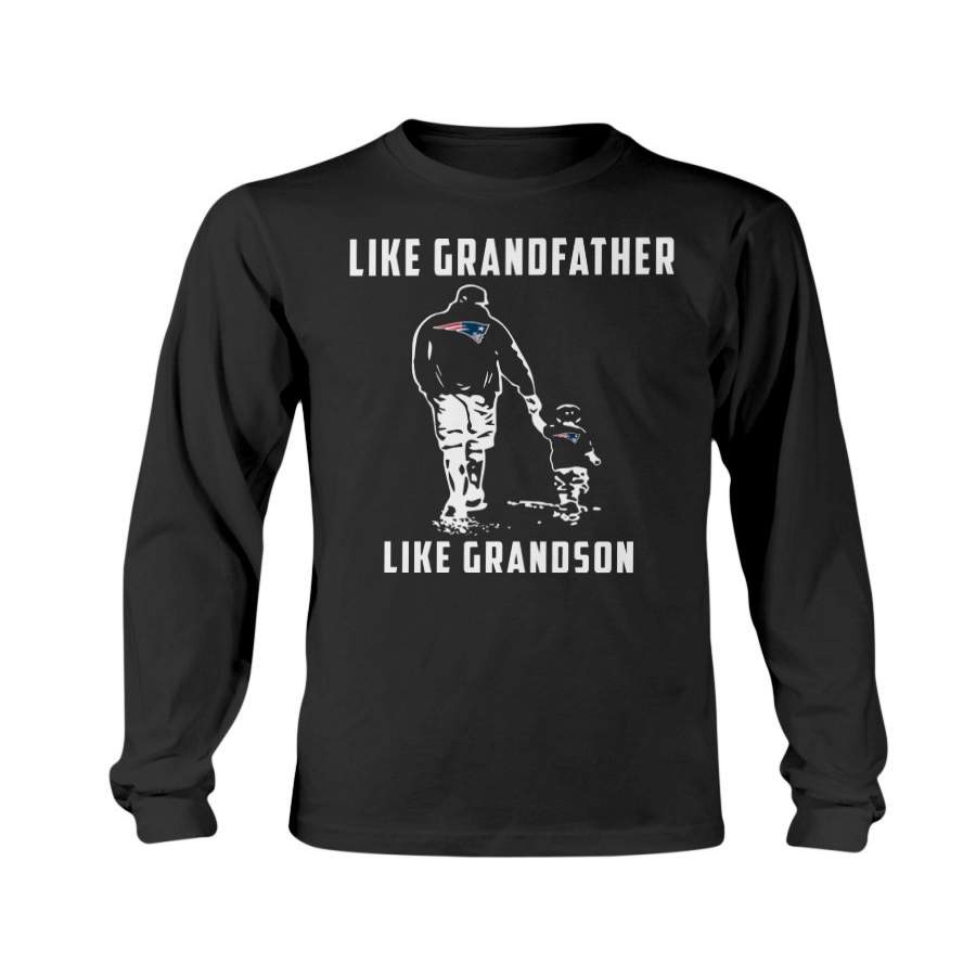 Outstanding New England Patriots Like Grandfather Like Grandson Long Sleeves/Hoodie