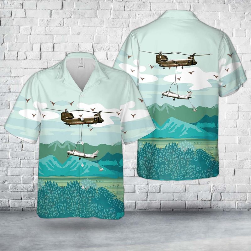 Australian Air Force Boeing Vertol Ch-47C Chinook Hawaiian Shirt